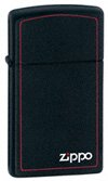 Zapalniczka Zippo Slim Black Matte w/Border (1618ZB) Zapalniczka Zippo Slim Black Matte w/Border (1618ZB)