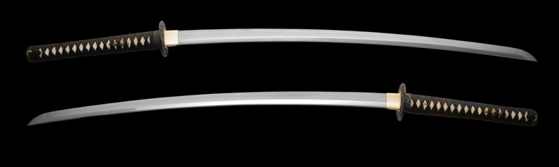 Dynasty Forge 28.5`` Bushi F/F Tri-Steel Katana in Wave Theme