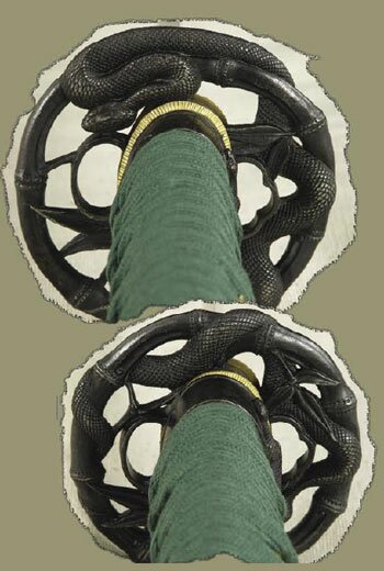 Green Bamboo Snake Katana