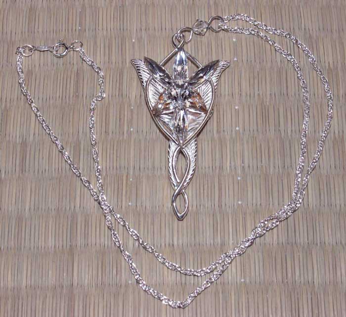 Srebrny wisiorek Arweny - LOTR Arwen`s Evenstar Pendant