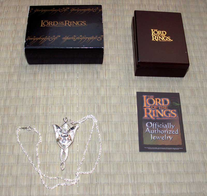 Srebrny wisiorek Arweny - LOTR Arwen`s Evenstar Pendant