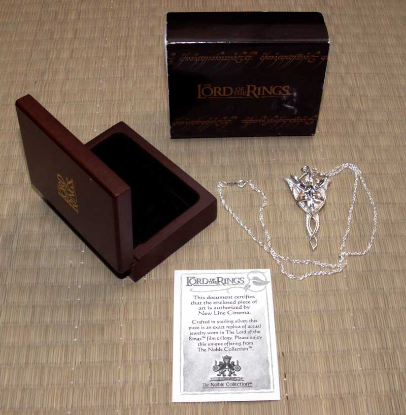 Srebrny wisiorek Arweny - LOTR Arwen`s Evenstar Pendant
