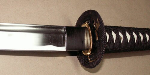 Samurai Katana - Dragon Tsuba Black