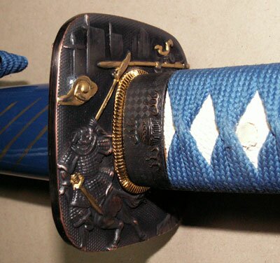 Samurai Katana - Samurai Tsuba Blue