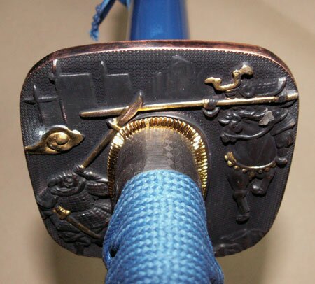 Samurai Katana - Samurai Tsuba Blue