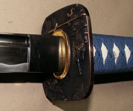 Samurai Katana - Samurai Tsuba Blue