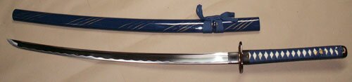Samurai Katana - Samurai Tsuba Blue