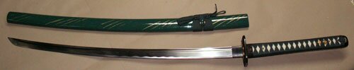 Samurai Katana - Samurai Tsuba Green