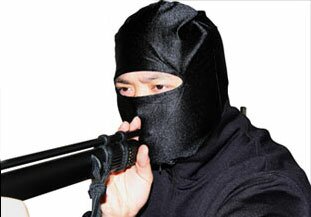 Miecz wojownika Ninja z dmuchawką