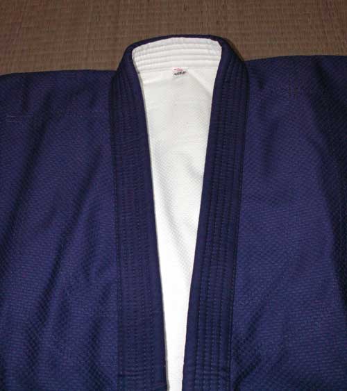 Judogi plecionka - biało-niebieska gruba 16oz