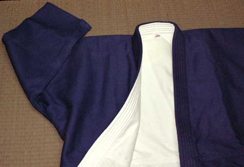 Judogi plecionka - biało-niebieska gruba 16oz
