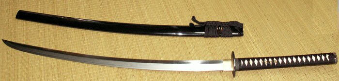 Dynasty Forge 28.5`` Bushi F/F Tri-Steel Shobu Katana in Cherry Blossom Theme