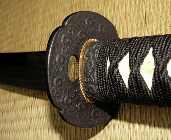 Dynasty Forge 28.5`` Bushi F/F Tri-Steel Shobu Katana in Cherry Blossom Theme