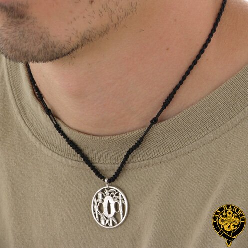 Wisiorek Hanwei Bamboo Tsuba Pendant