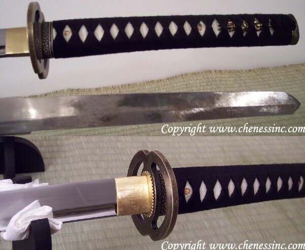 Katana Cheness Tenchi - 9260 Silicon Alloy Spring Steel Blade w Bohi