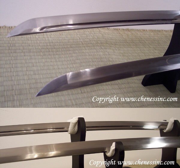 Katana Cheness Tenchi - 9260 Silicon Alloy Spring Steel Blade w Bohi