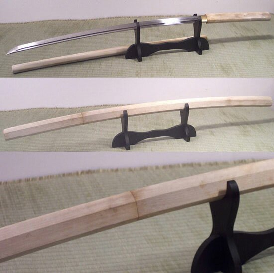 Katana Cheness 9260 Silicon Alloy Spring Steel Blade in Shirasaya
