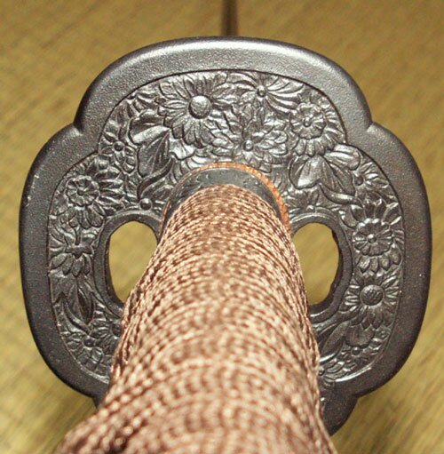 Dynasty Forge 29`` Daimyo 1095 Katana with Bo-Hi in Mokko Cherry Theme