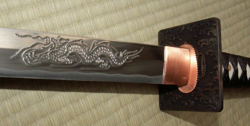 Miecz Ninja - Ten Ryu Hand Forged Ninja Sword Tsunami