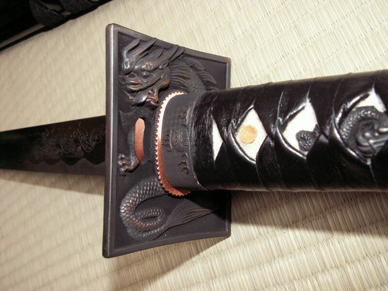 Miecz Ninja - Ten Ryu Hand Forged Ninja Sword Dragon