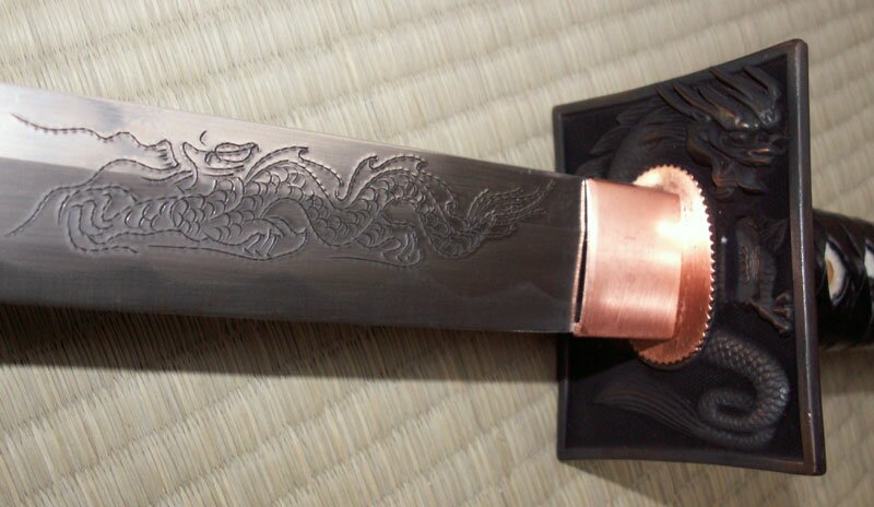 Miecz Ninja - Ten Ryu Hand Forged Ninja Sword Dragon