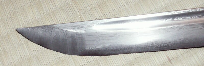 Miecz Katana Ten Ryu Damascus Sword Dragon Tsuba