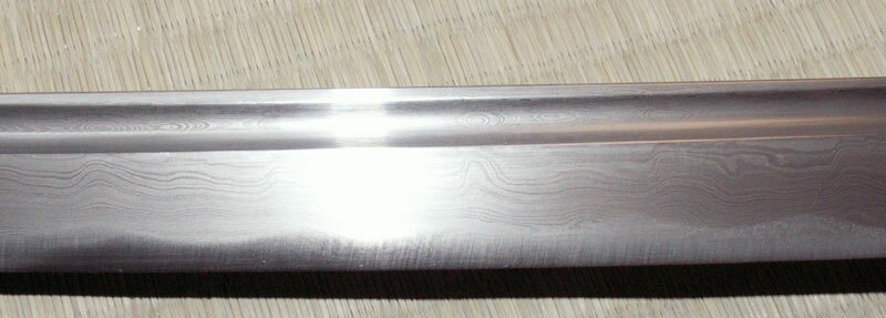 Miecz Katana Ten Ryu Damascus Sword Dragon Tsuba