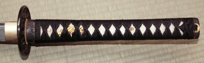 Miecz Katana Ten Ryu Damascus Sword Dragon Tsuba