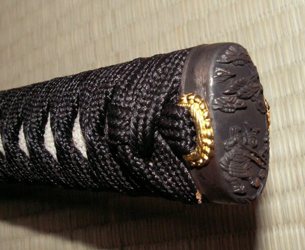 Miecz Katana Ten Ryu Damascus Sword Dragon Tsuba