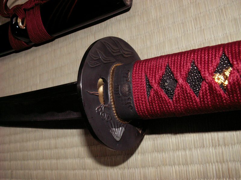 Miecz Ten Ryu Handmade Burgundy Katana