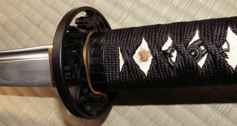 Ten Ryu Hand sharpen Dragon Katana Black