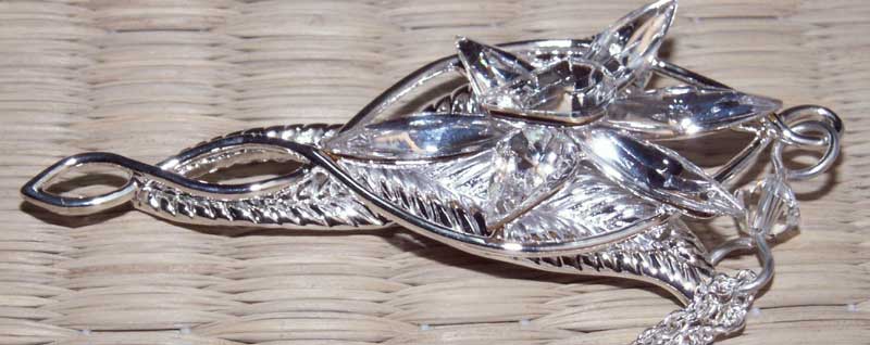 Posrebrzany wisiorek Arweny - LOTR Arwen`s Evenstar Pendant