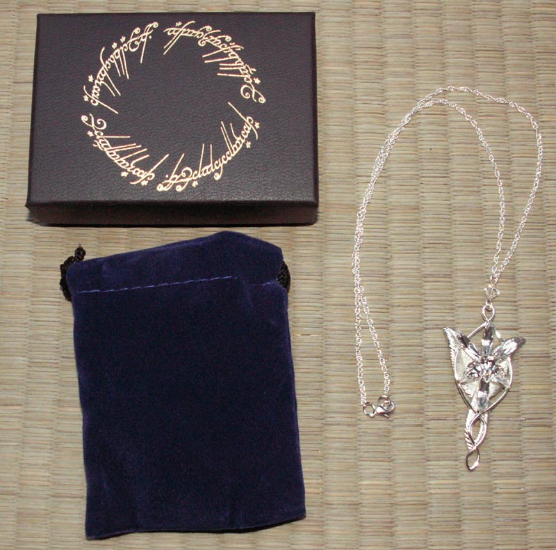 Posrebrzany wisiorek Arweny - LOTR Arwen`s Evenstar Pendant