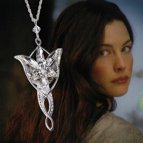 Posrebrzany wisiorek Arweny - LOTR Arwen`s Evenstar Pendant