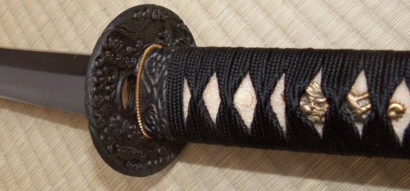 Dynasty Forge 28.5`` Bushi F/F Tri-Steel Katana in Wave Theme