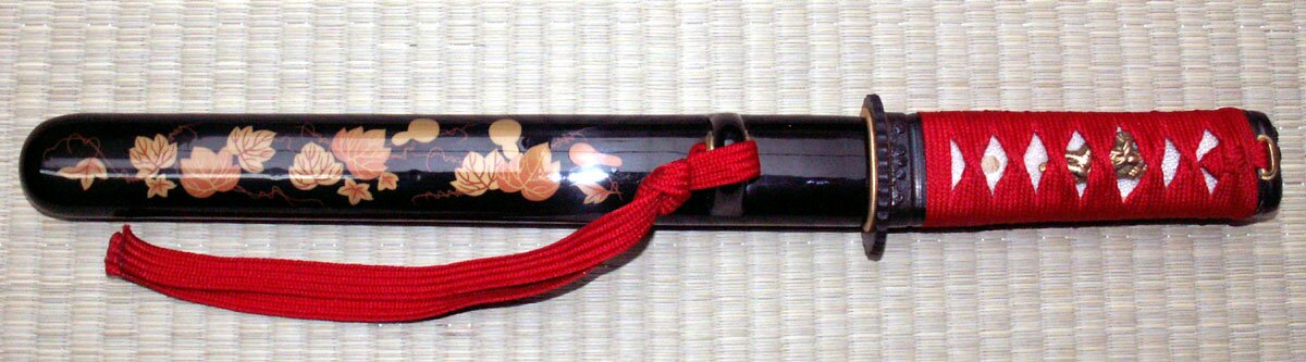 Dragon Blade Handmade Tanto Flower Design