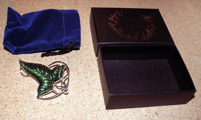 LOTR Broszka Elfów Posrebrzana z filmu Władca Pierścieni