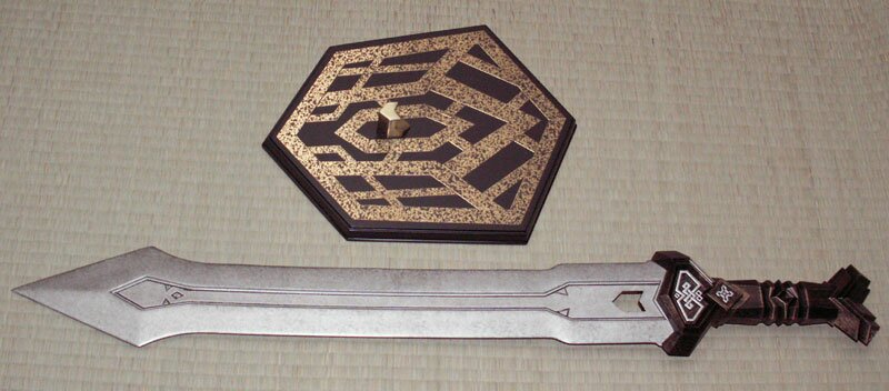 Krasnoludzki miecz Thorina z filmu Hobbit - Thorin`s Dwarven Sword Replica 