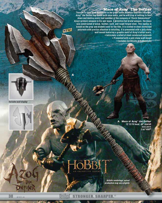 Buława Azoga z filmu Hobbit - Mace of Azog The Defiler