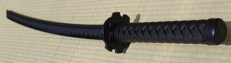 Boken katana z tworzywa czarny