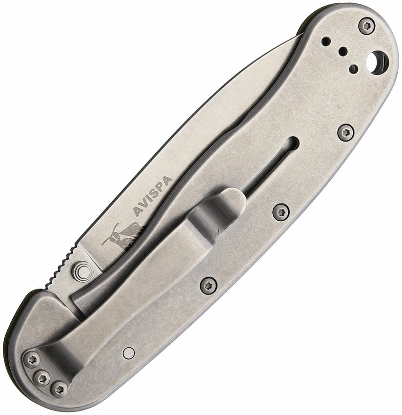 Nóż składany ESEE Avispa D2 Black Handle Satin