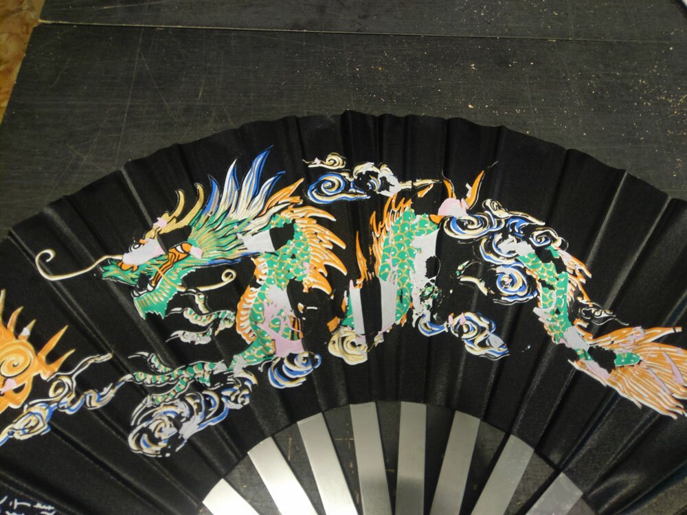 Wachlarz do Kung Fu - Dragon design - przecena