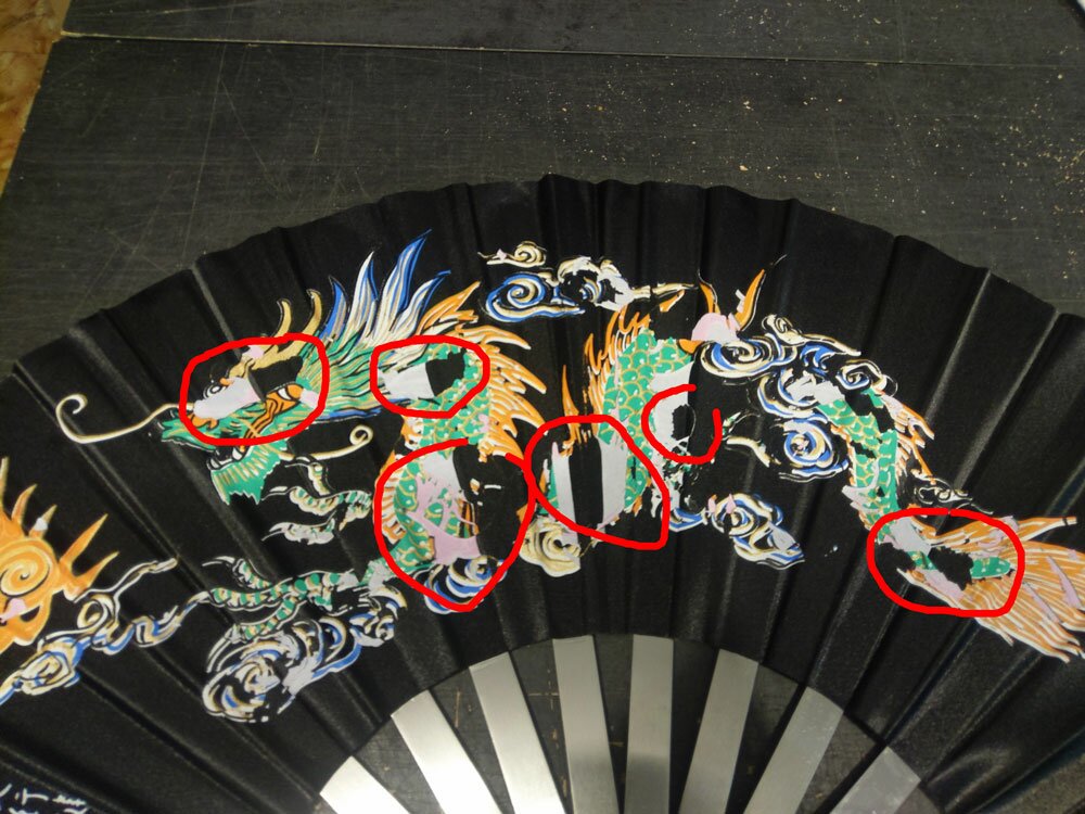 Wachlarz do Kung Fu - Dragon design - przecena