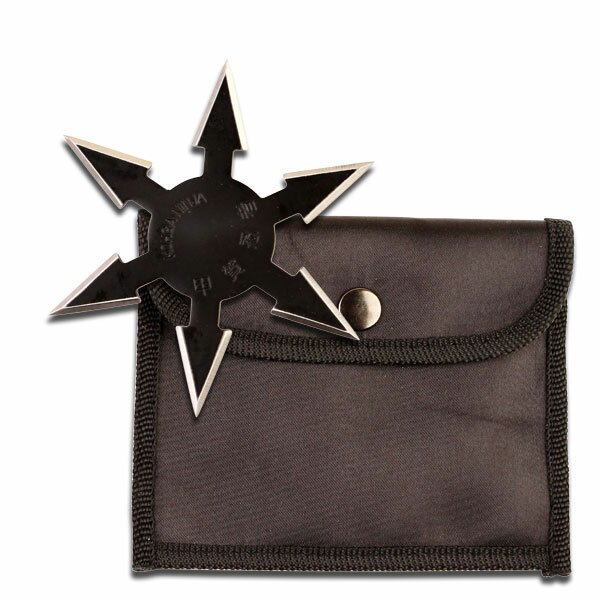 Gwiazdka ninja Throwing Star 6 Pt SS 4`` w/pouch