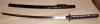 Samurai Katana - Dragon Tsuba Black