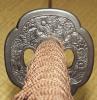 Dynasty Forge 29`` Daimyo 1095 Katana with Bo-Hi in Mokko Cherry Theme
