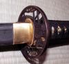 Miecz Katana Ten Ryu Damascus Sword Samurai Battle Tsuba