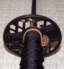 Miecz Katana Ten Ryu Damascus Sword Samurai Battle Tsuba