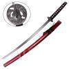 Samurai Katana Set with Dragon on Saya Red