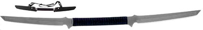 Black Ronin Double-Bladed Sword
